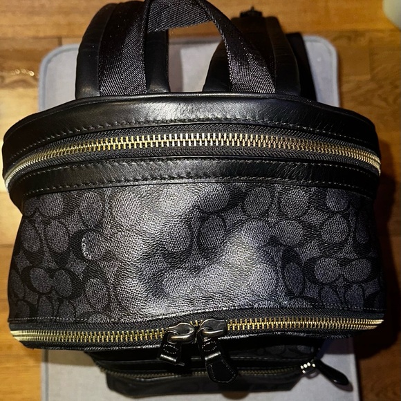 Coach X Michael B. Jordan Charter Backpack 24 In Black Signature Canvas - Picture 8 of 11